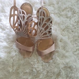 Beautiful rhinestone shoes